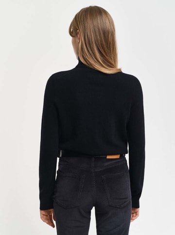 Gant Wollrollkragenpullover in Schwarz