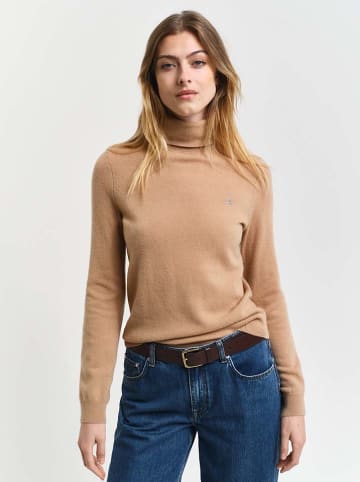 Gant Wollrollkragenpullover in Camel