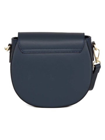 Lia Biassoni Leren schoudertas "Accesa" donkerblauw - (B)24 x (H)18 x (D)12 cm