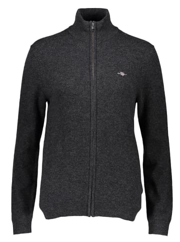 Gant Woll-Cardigan in Anthrazit