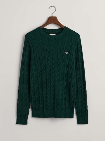 Gant Sweter w kolorze ciemnozielonym