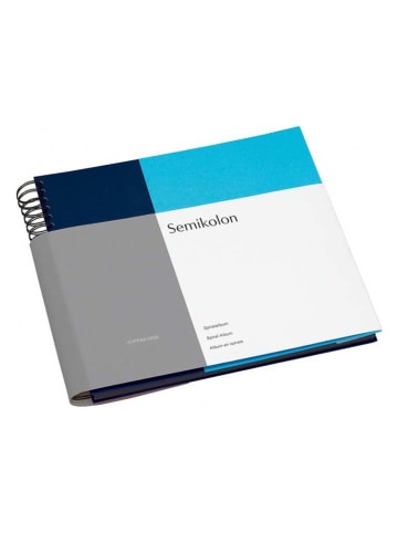 Semikolon Fotoalbum blauw/donkerblauw - (L)37,5 x (B)30,1 cm