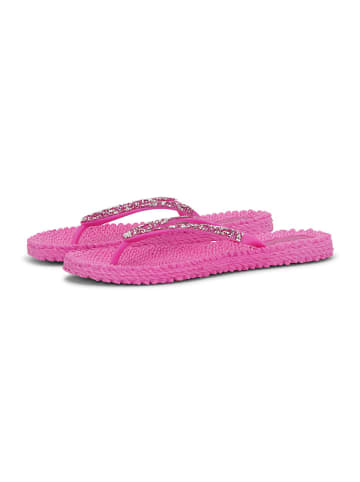 Ilse Jacobsen Zehentrenner in Pink/ Silber