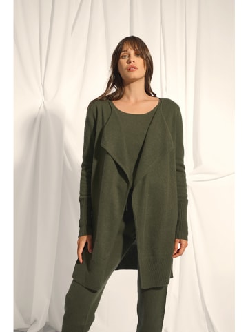 Just Cashmere Kaschmir-Cardigan "Brooke" in Khaki