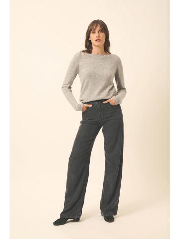 Just Cashmere Kasjmieren trui "Grace" grijs