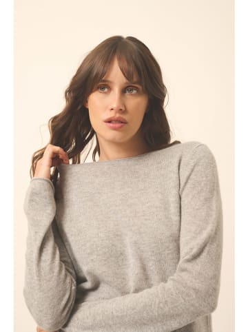 Just Cashmere Kaschmir-Pullover "Grace" in Grau