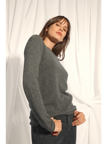 Just Cashmere Kaszmirowy sweter "Grace" w kolorze antracytowym