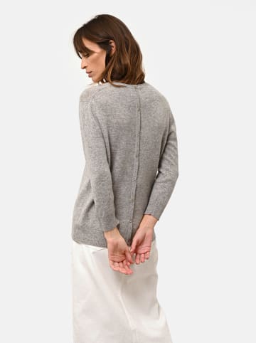 Just Cashmere Kaszmirowy sweter "Janice" w kolorze szarym