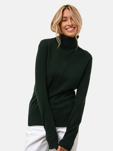 Just Cashmere Kaschmir-Pullover "Lexie" in Dunkelgrün