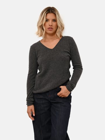 Just Cashmere Kaszmirowy sweter "Joan" w kolorze antracytowym