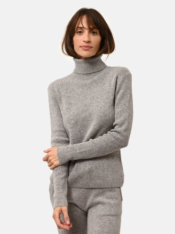 Just Cashmere Kasjmieren trui "Lanais" grijs
