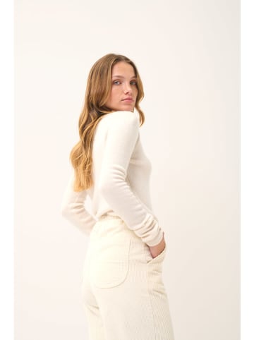 Just Cashmere Kaschmir-Pullover "Abby" in Creme