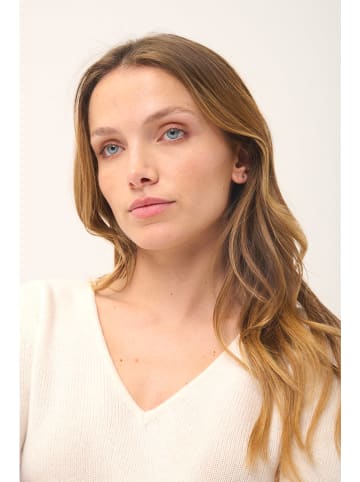 Just Cashmere Kaschmir-Pullover "Abby" in Creme