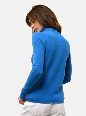 Just Cashmere Kaszmirowy sweter "Ava" w kolorze niebieskim