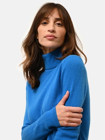 Just Cashmere Kaszmirowy sweter "Ava" w kolorze niebieskim