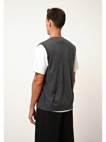 Just Cashmere Kaschmir-Weste "Lana" in Anthrazit