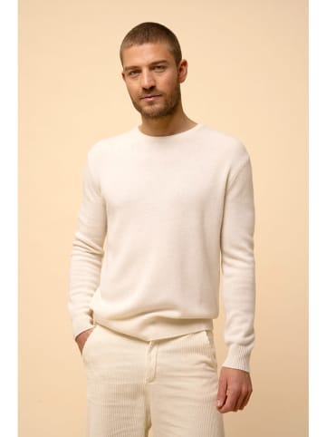 Just Cashmere Kasjmieren trui "Gabin" crème