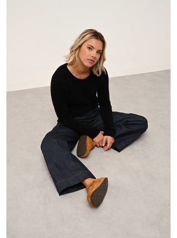 Just Cashmere Kaszmirowy sweter "Joyce" w kolorze czarnym