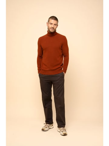 Just Cashmere Kaschmir-Rollkragenpullover "Sacha" in Rostrot