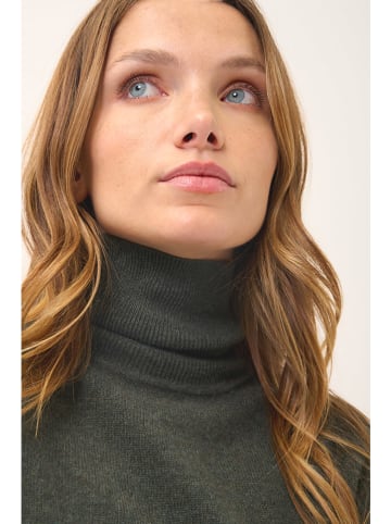 Just Cashmere Kaschmir-Pullover "Ava" in Khaki