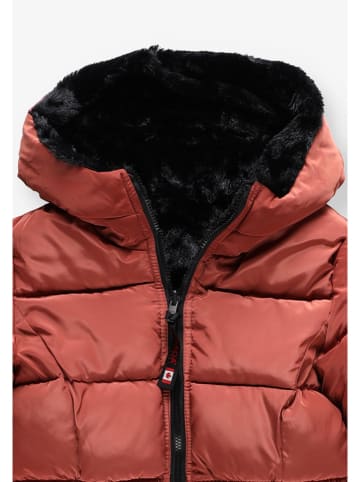 CANADA weather gear Dwustronny płaszcz zimowy w kolorze czerwono-czarnym