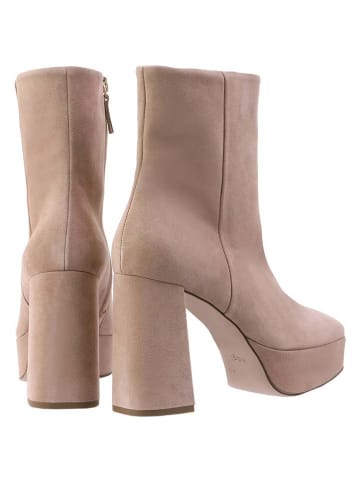 Högl Leren enkellaarzen "Nora" beige