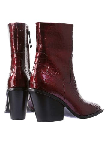 Högl Leder-Stiefeletten in Rot