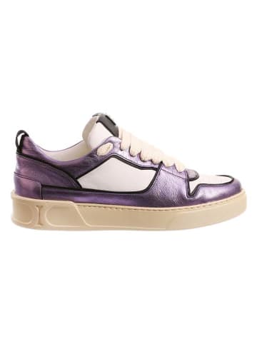 Högl Leder-Sneakers "Macba Seven" in Lila/ Creme