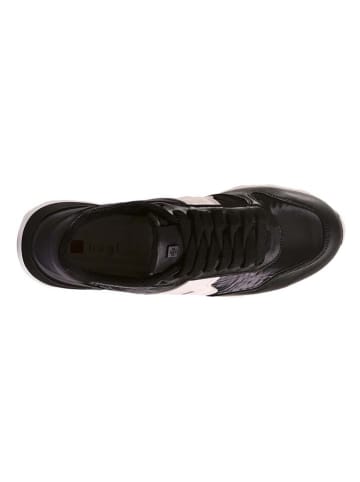 Högl Leder-Sneakers "Tony" in Schwarz/ Weiß