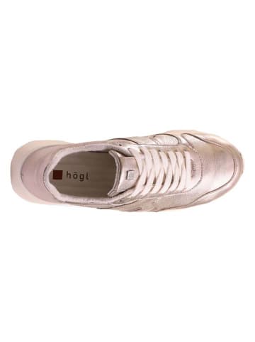Högl Leder-Sneakers "Tony" in Gold
