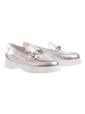 Högl Leder-Slipper "Cecil" in Silber