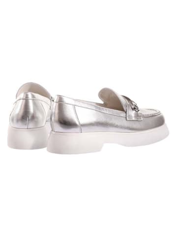 Högl Leder-Slipper "Cecil" in Silber
