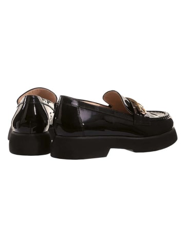 Högl Leder-Slipper "Cecil" in Schwarz