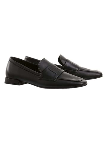 Högl Leder-Slipper "Sue" in Schwarz