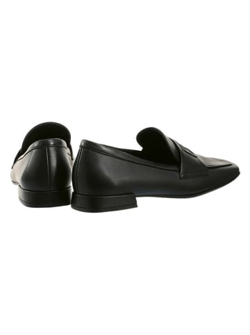 Högl Skórzane slippersy "Sue" w kolorze czarnym