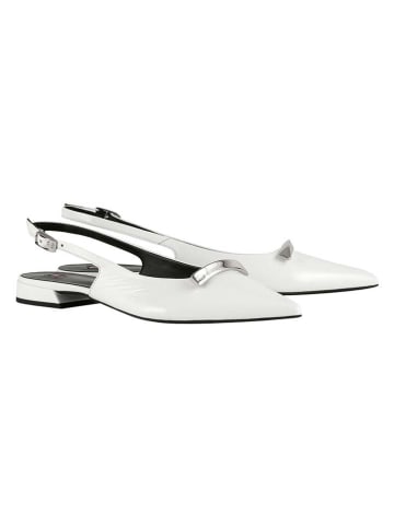 Högl Leder-Slingballerinas "Jeanne" in Weiß