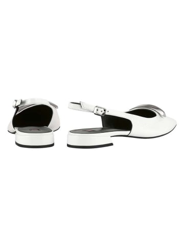 Högl Leder-Slingballerinas "Jeanne" in Weiß