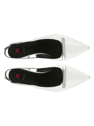 Högl Leder-Slingballerinas "Jeanne" in Weiß