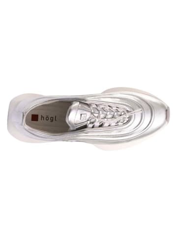Högl Leren sneakers "Fin" zilverkleurig