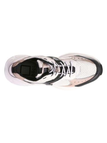 Högl Leder-Sneakers "Faith" in Weiß/ Schwarz/ Beige