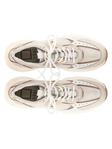 Högl Skórzane sneakersy "Faith" w kolorze beżowym
