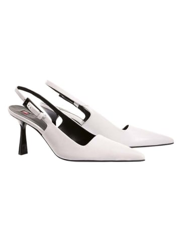 Högl Leder-Slingpumps "Ruby" in Weiß