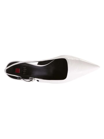 Högl Leder-Slingpumps "Ruby" in Weiß
