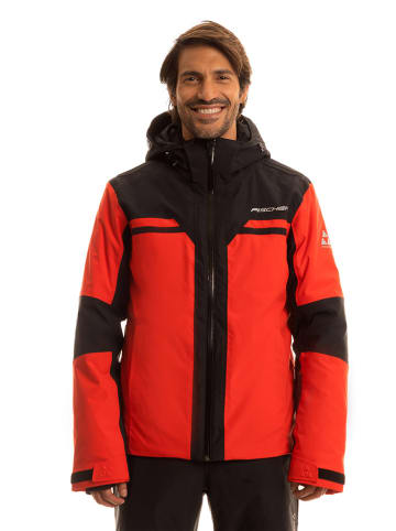 Fischer Ski-/ Snowboardjacke in Rot/ Schwarz