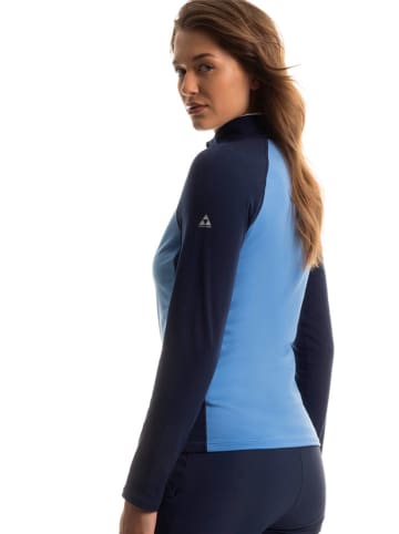 Fischer Fleecejacke in Blau/ Dunkelblau