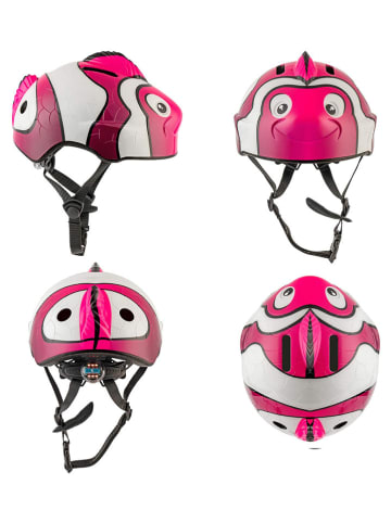 Crazy Safety Fietshelm "Fish" roze