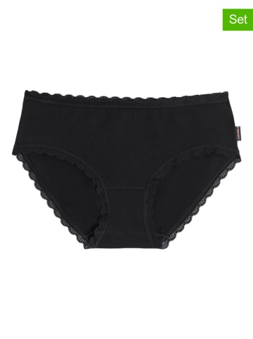 COTONELLA 2er-Set: Slips in Schwarz