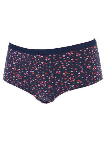 COTONELLA Panty in Dunkelblau/ Pink