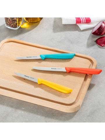 Tefal 3tlg. Messer-Set "Colorfood" in Mint/ Rot/ Gelb