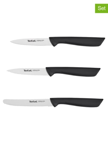 Tefal 3-częściowy zestaw noży "Colorfood" w kolorze czarnym